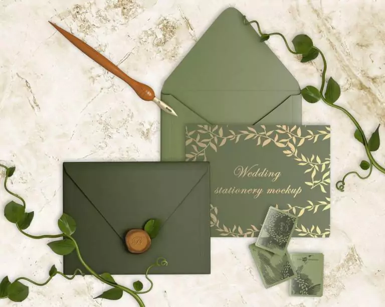 Beautiful invitation card with elegant design