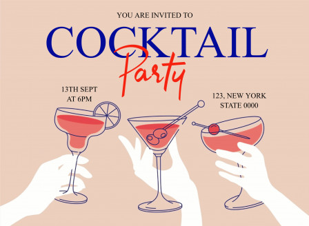 Cocktail party invitation