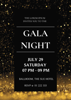 Gala invitations