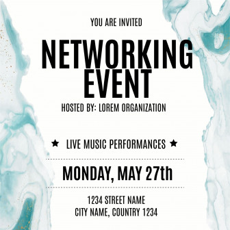Networking event invitations