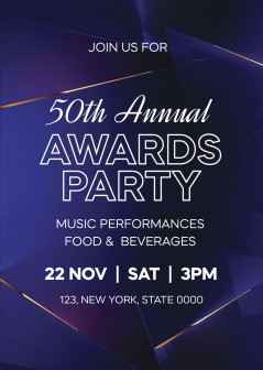 Awards ceremony invitations