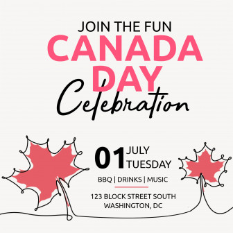 Canada Day Invitations