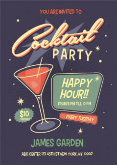 Cocktail party invitations