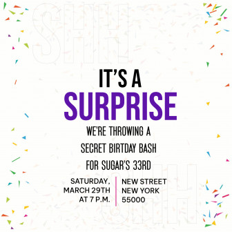 Surprise Party Invitation