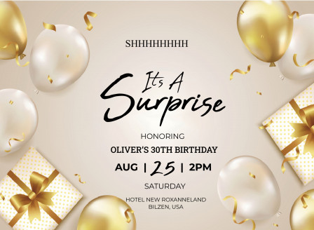 Surprise Party Invitation