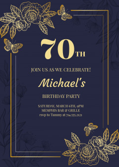 Milestone Birthday Invitation