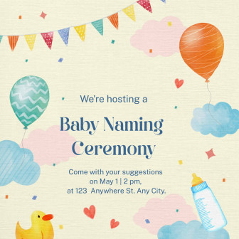 Baby naming and bris