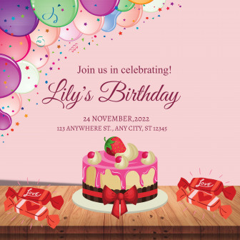 Birthday Card for girls