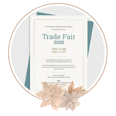 Office Trade Fair Grand Opening Invitation Template